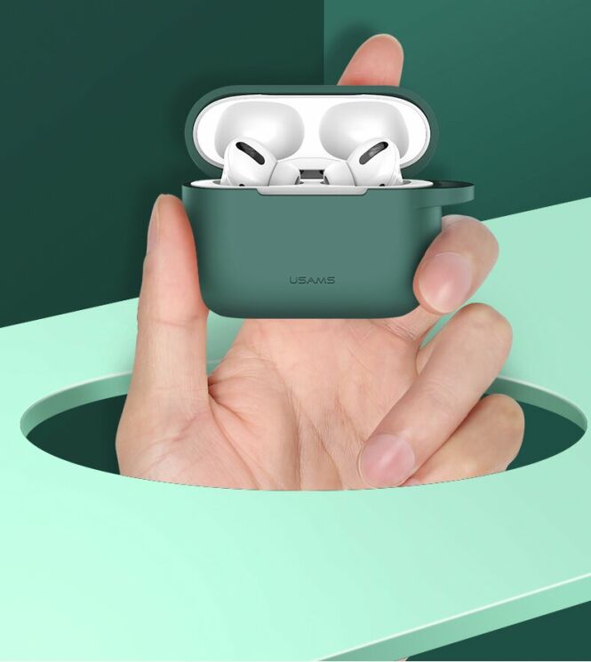 Захисний чохол USAMS US-BH568 Protective Cover для Apple AirPods Pro - Yellow: фото 3 з 17