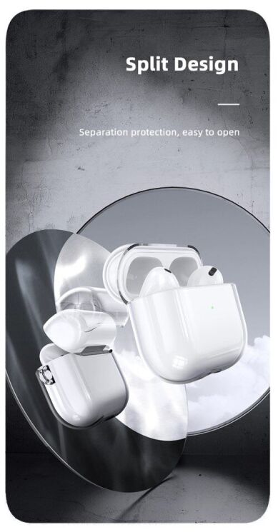 Защитный чехол USAMS US-BH740 Protective Cover для Apple AirPods 3 - Transparent: фото 12 из 19