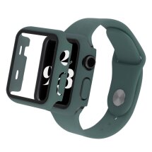 Захисний комплект Deexe Protective Kit для Apple Watch 41 mm (7 / 8 / 9 Series) - Midnight Green: фото 1 з 8