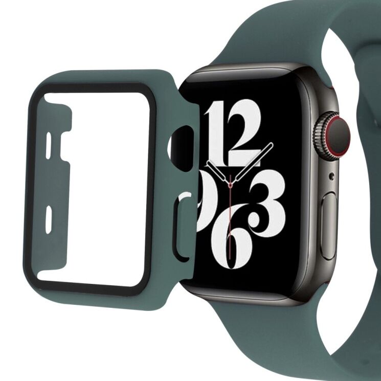 Захисний комплект Deexe Protective Kit для Apple Watch 41 mm (7 / 8 / 9 Series) - Midnight Green: фото 3 з 8
