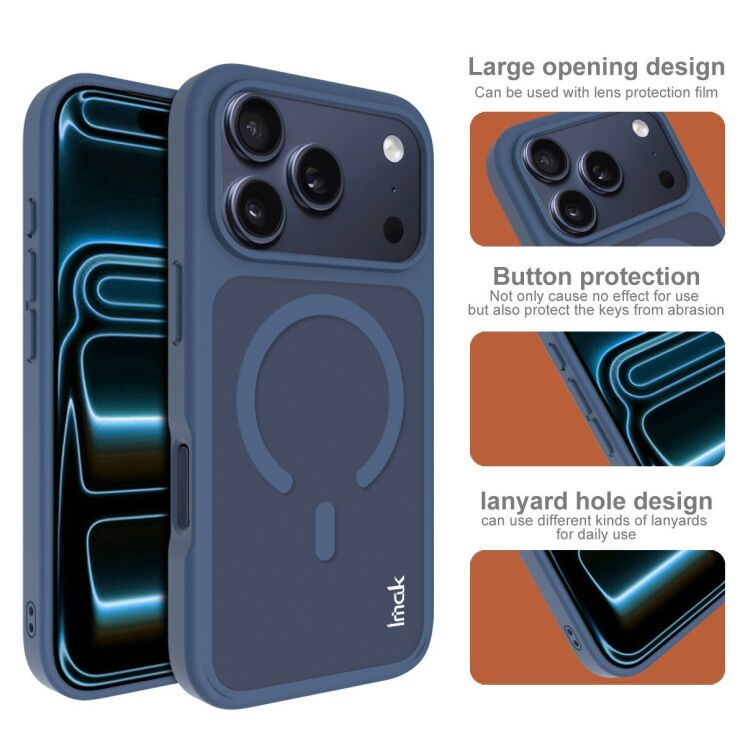 Защитный (PC+TPU) чехол IMAK UX-9C Series для iPhone 17 Pro - Black: фото 5 из 9