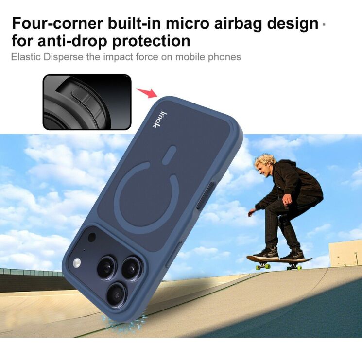 Защитный (PC+TPU) чехол IMAK UX-9C Series для iPhone 17 Pro - Black: фото 6 из 9