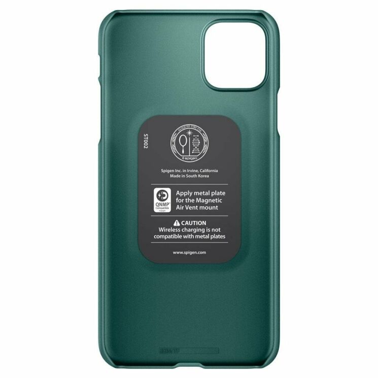 Пластиковый чехол SGP Thin Fit для Apple iPhone 11 Pro Max - Midnight Green: фото 4 из 7
