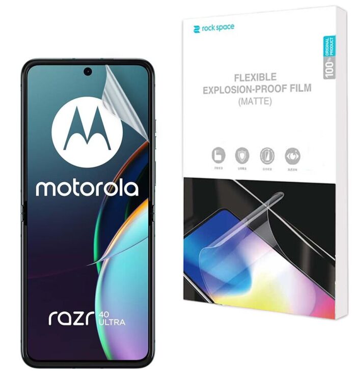 Антибликовая пленка на экран RockSpace Explosion-Proof Matte для Motorola Razr 40 Ultra: фото 1 из 8
