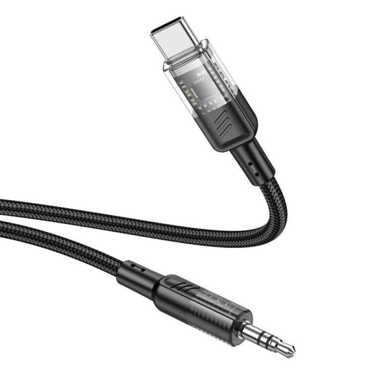 AUX-кабель Hoco UPA27 Spirit Type-C to 3.5mm (1.2m) - Black: фото 3 из 7