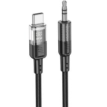 AUX-кабель Hoco UPA27 Spirit Type-C to 3.5mm (1.2m) - Black: фото 1 из 7