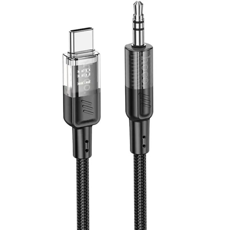 AUX-кабель Hoco UPA27 Spirit Type-C to 3.5mm (1.2m) - Black: фото 1 из 7
