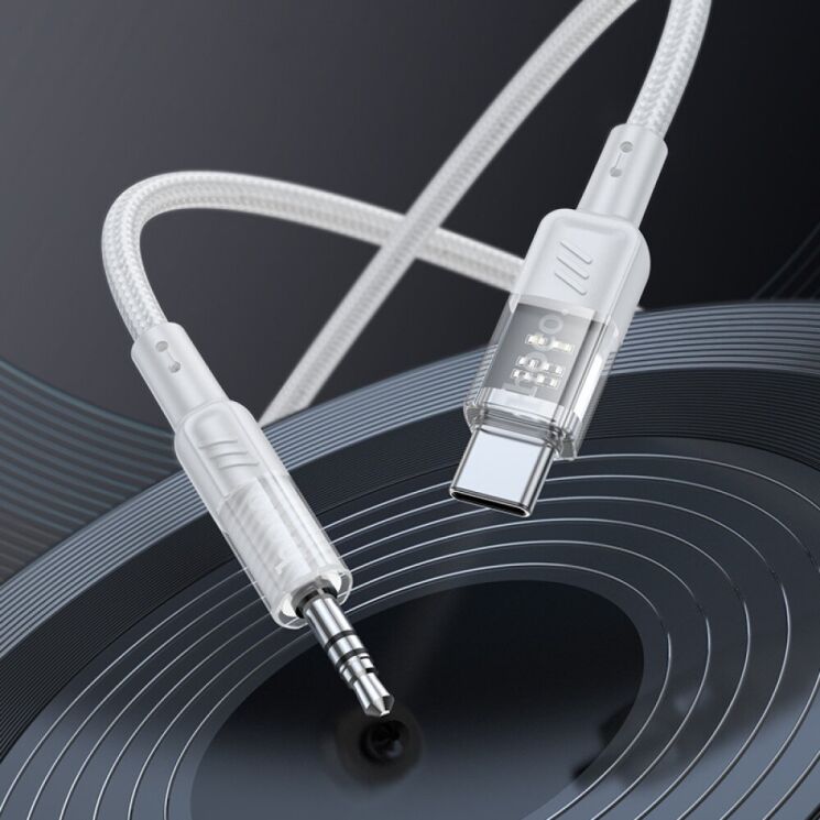 AUX-кабель Hoco UPA27 Spirit Type-C to 3.5mm (1.2m) - Black: фото 7 из 7
