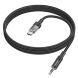 AUX-кабель Hoco UPA27 Spirit Type-C to 3.5mm (1.2m) - Black (896346B). Фото 4 из 7