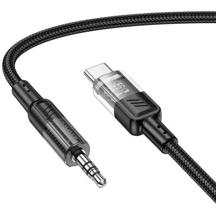 AUX-кабель Hoco UPA27 Spirit Type-C to 3.5mm (1.2m) - Black: фото 2 из 7
