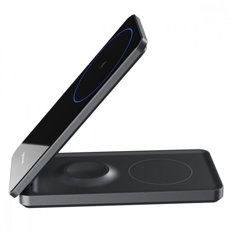 Беспроводное зарядное устройство Proove Metal Edge 3 in 1 - Gray: фото 4 из 6