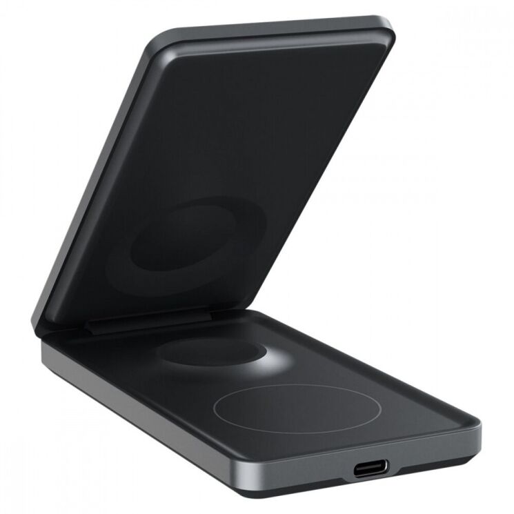 Беспроводное зарядное устройство Proove Metal Edge 3 in 1 - Gray: фото 3 из 6