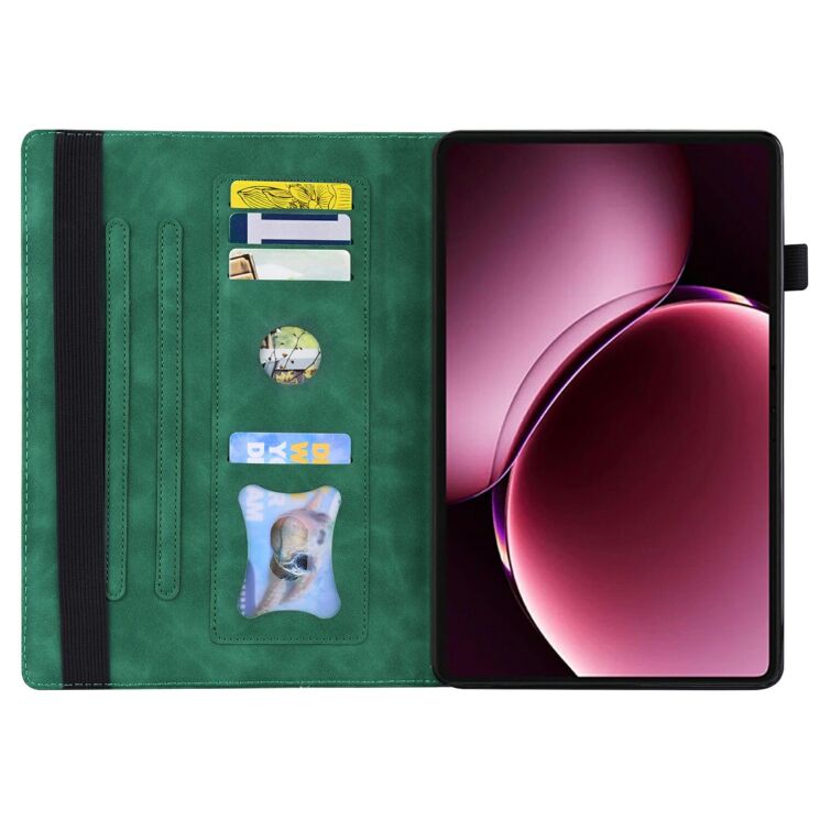 Чохол Deexe Business Style для Xiaomi Pad 9 Pro Max - Green: фото 2 з 8