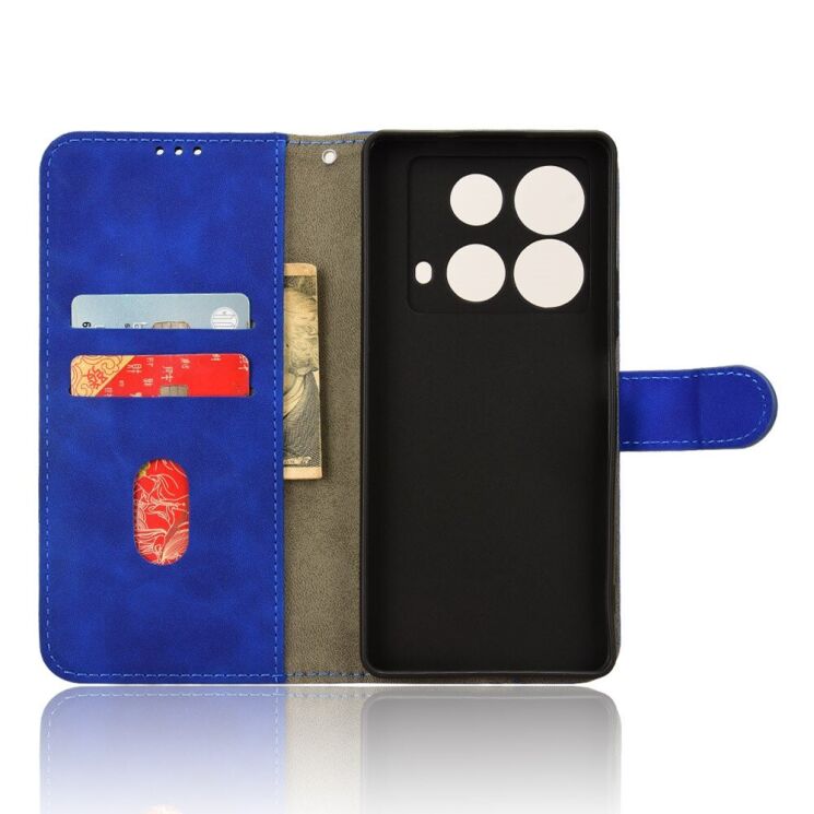 Чехол Deexe Classic Wallet для Infinix Note 40 - Blue: фото 4 из 6