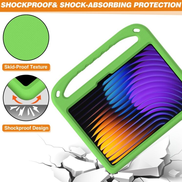 Чехол Deexe KickStand Cover для Xiaomi Pad 7 / 7 Pro - Green: фото 6 из 7
