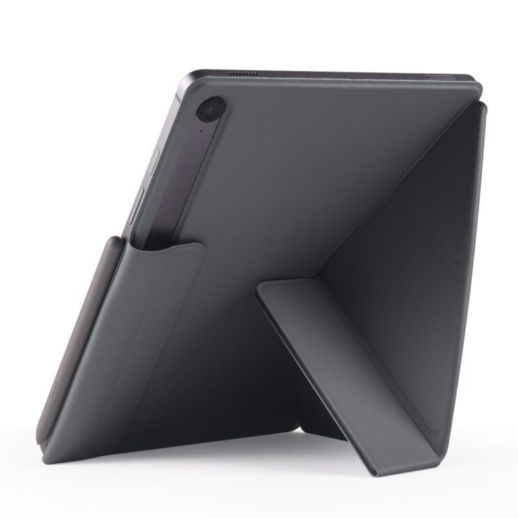 Чeхол Deexe Origami Series для Samsung Galaxy Tab S9 / S9 FE / S10 FE (X710/716/510/516/520/526) - Black: фото 4 из 12