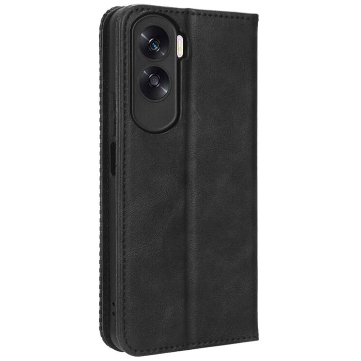 Чехол Deexe Retro Style для Honor 90 Lite - Black: фото 6 из 7