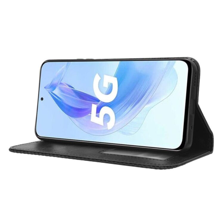 Чехол Deexe Retro Style для Honor 90 Lite - Black: фото 3 из 7