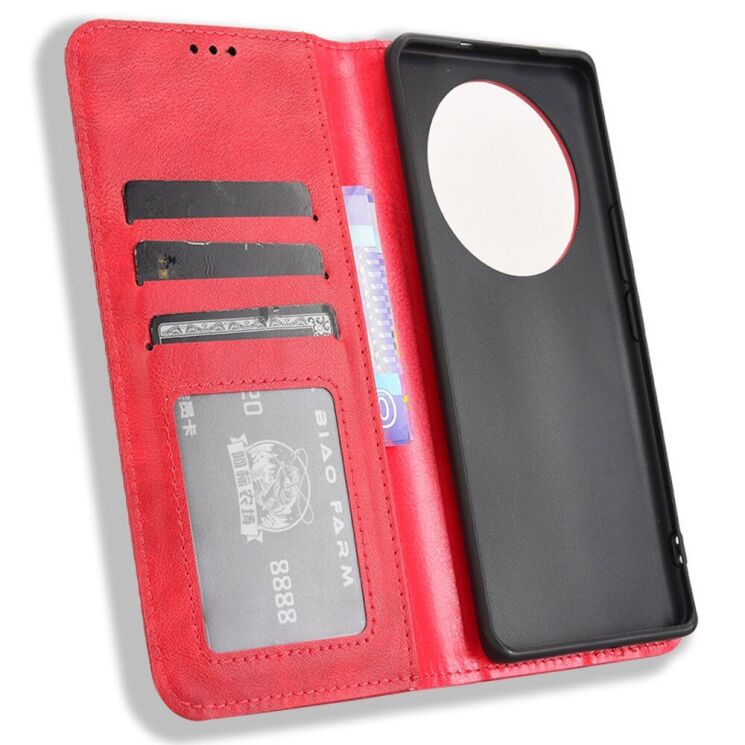 Чехол Deexe Retro Style для Honor Magic 7 Lite - Red: фото 4 из 7
