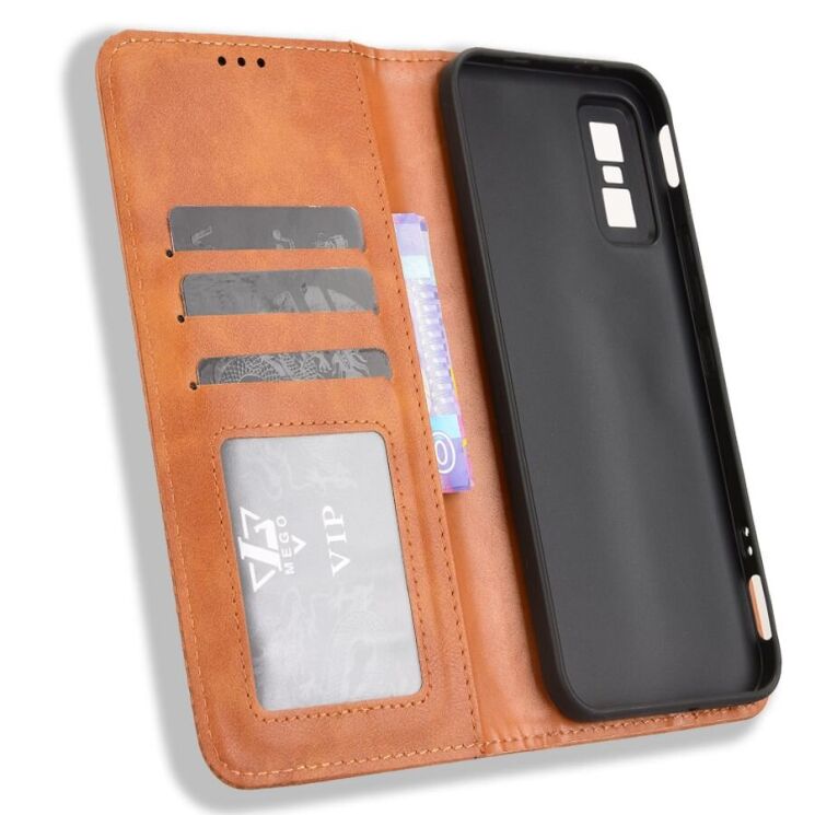 Чехол Deexe Retro Style для Infinix GT 30 Pro - Brown: фото 4 из 17