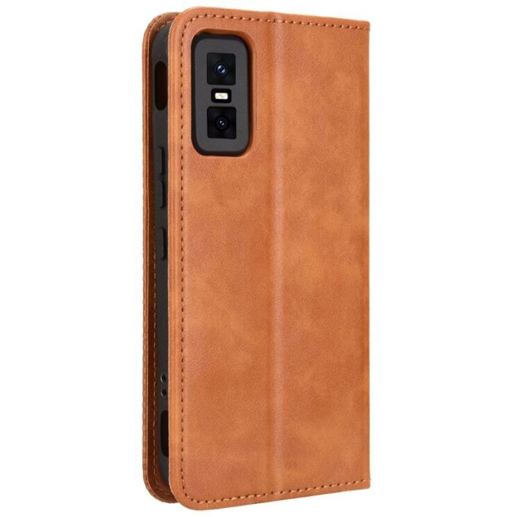 Чехол Deexe Retro Style для Infinix GT 30 Pro - Brown: фото 7 из 17