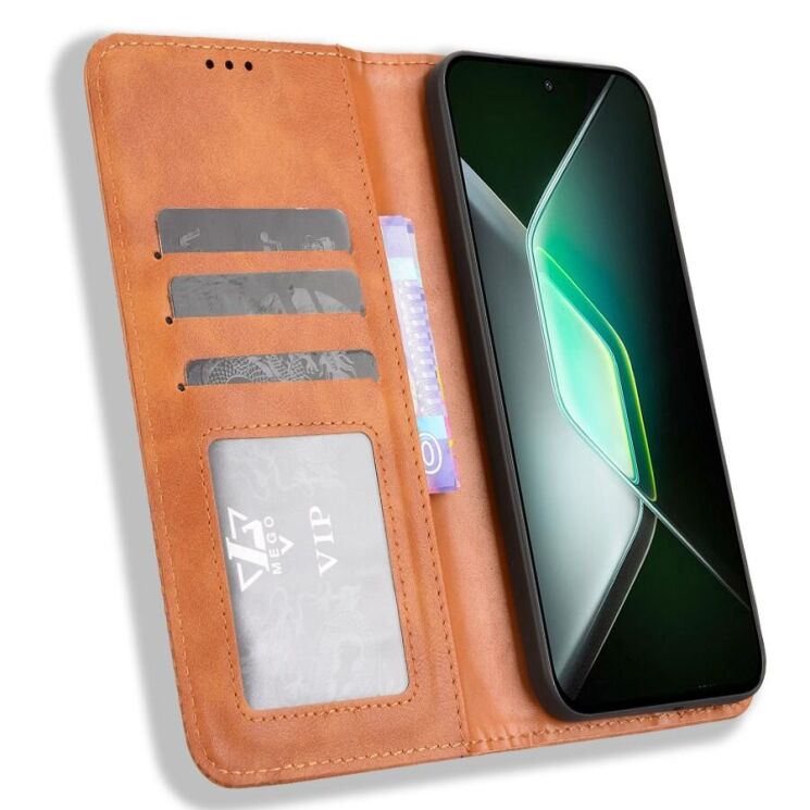 Чехол Deexe Retro Style для Infinix GT 30 Pro - Brown: фото 5 из 17
