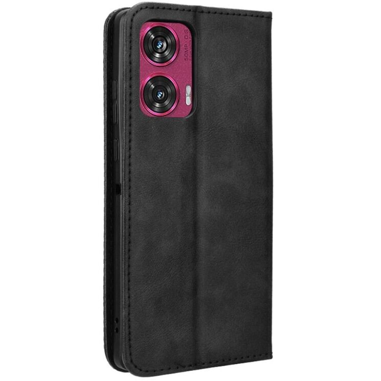 Чохол Deexe Retro Style для Motorola Edge 50 Fusion - Black: фото 6 з 7