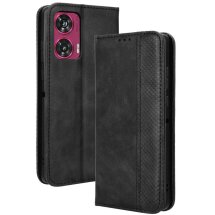 Чехол Deexe Retro Style для Motorola Edge 50 Fusion - Black: фото 1 из 7