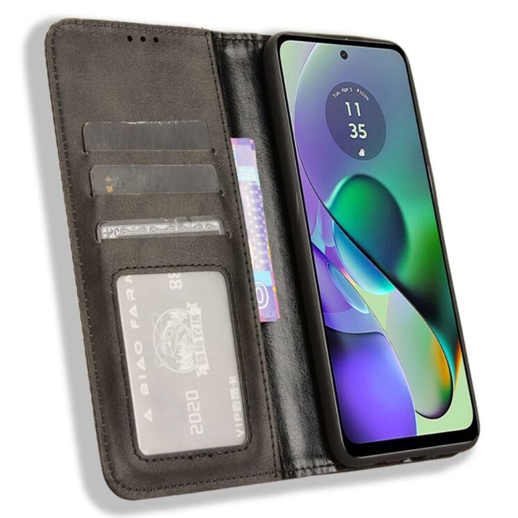 Чохол Deexe Retro Style для Motorola Moto G54 / G54 Power - Black: фото 2 з 6