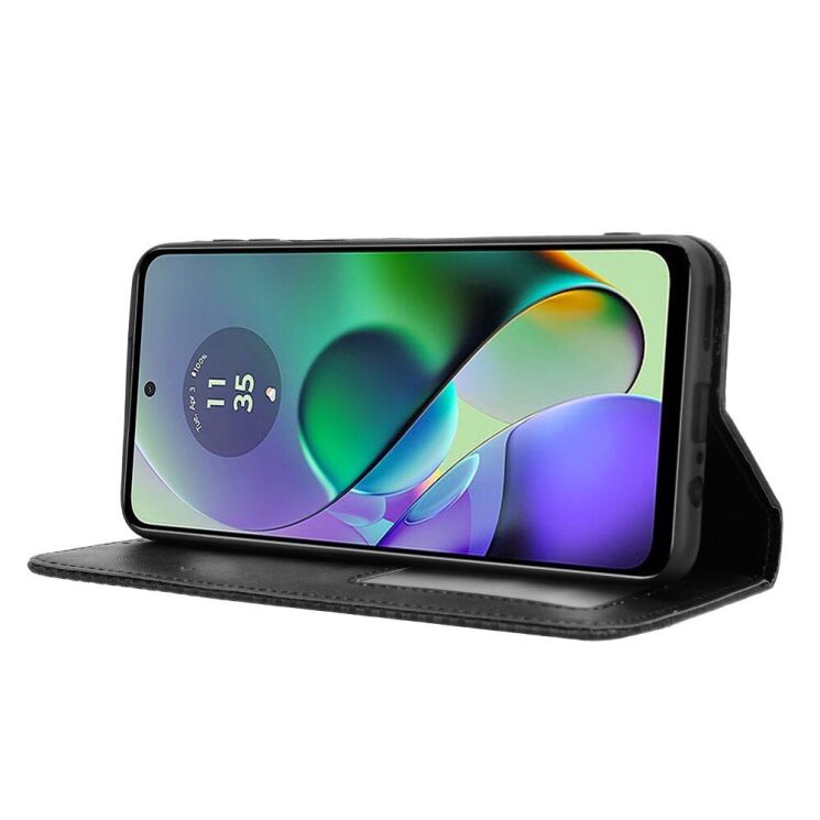 Чохол Deexe Retro Style для Motorola Moto G54 / G54 Power - Black: фото 3 з 6
