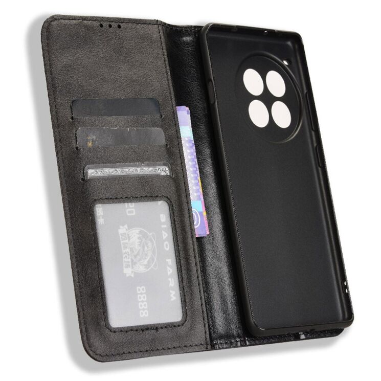Чохол Deexe Retro Style для OnePlus Ace 3 Pro - Black: фото 4 з 7