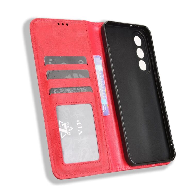 Чохол Deexe Retro Style для OnePlus Nord 5 / Ace 5 Ultra - Red: фото 5 з 15