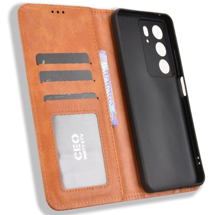 Чохол Deexe Retro Style для Realme C71 - Brown: фото 4 з 15