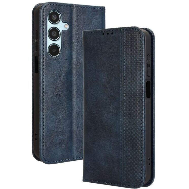 Чехол Deexe Retro Style для Samsung Galaxy M35 (M356) - Blue: фото 1 из 7