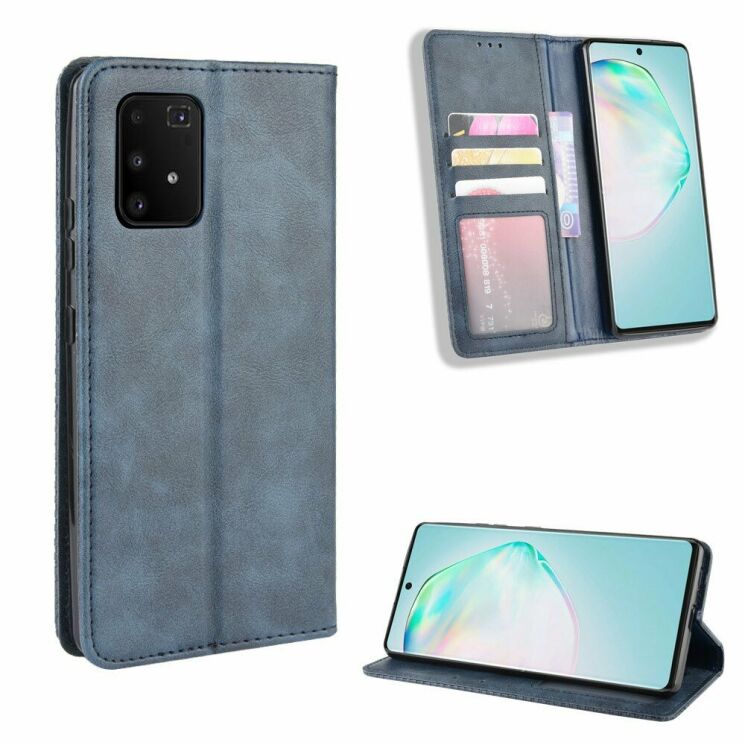 Чохол Deexe Retro Style для Samsung Galaxy S10 Lite (G770) - Blue: фото 7 з 17