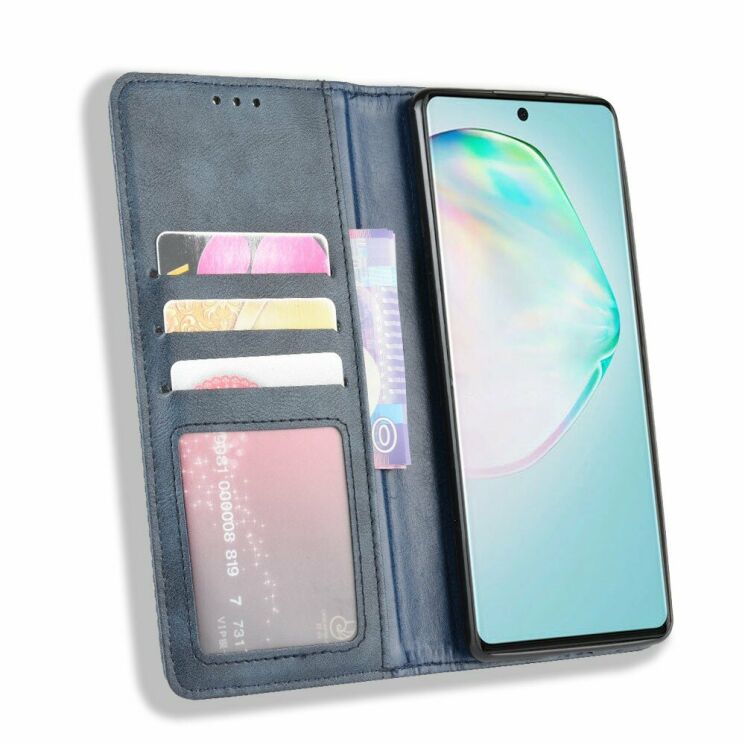 Чохол Deexe Retro Style для Samsung Galaxy S10 Lite (G770) - Blue: фото 5 з 17