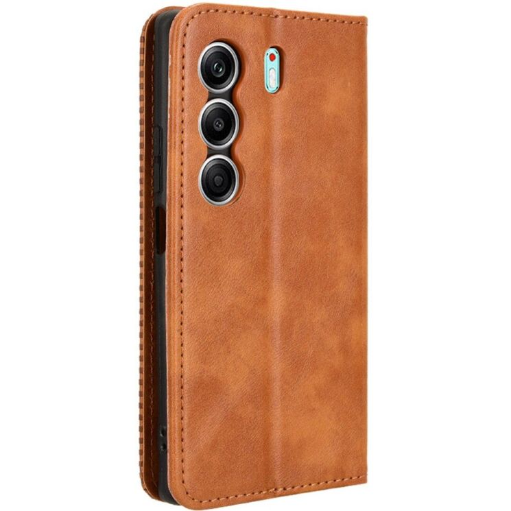 Чохол Deexe Retro Style для TECNO Camon 40 (CM5) - Brown: фото 6 з 7