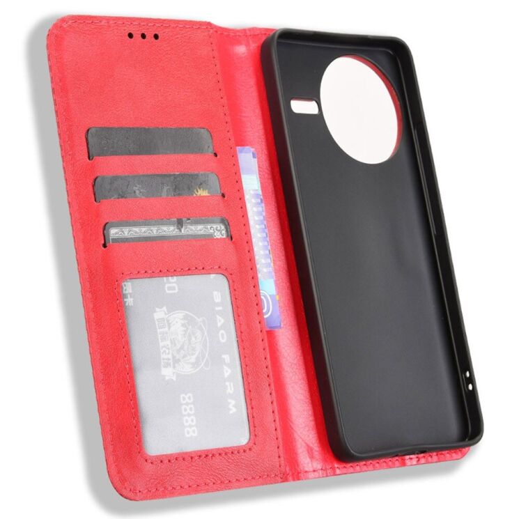 Чехол Deexe Retro Style для Xiaomi Poco F7 Pro / Poco F7 Ultra - Red: фото 4 из 7