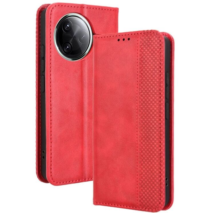 Чехол Deexe Retro Style для Xiaomi Poco F7 Pro / Poco F7 Ultra - Red: фото 1 из 7