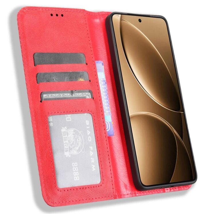 Чехол Deexe Retro Style для Xiaomi Poco F7 Pro / Poco F7 Ultra - Red: фото 2 из 7