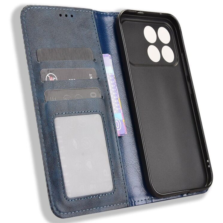 Чохол Deexe Retro Style для Xiaomi Poco F8 Pro - Blue (403502L) Чохол Deexe Retro Style для Xiaomi Poco F8 Pro - Blue: фото 5 з 19