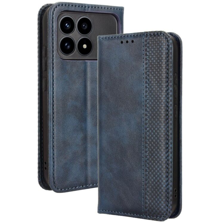 Чохол Deexe Retro Style для Xiaomi Poco F8 Pro - Blue (403502L) Чохол Deexe Retro Style для Xiaomi Poco F8 Pro - Blue: фото 1 з 19