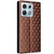 Чехол Deexe Rhombus Book для Motorola Edge 70 Max - Brown (435513Z). Фото 7 из 7