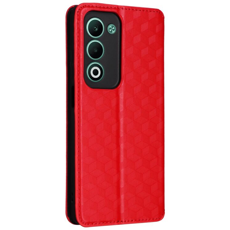 Чохол Deexe Rhombus Book для OPPO A5 - Red: фото 6 з 6
