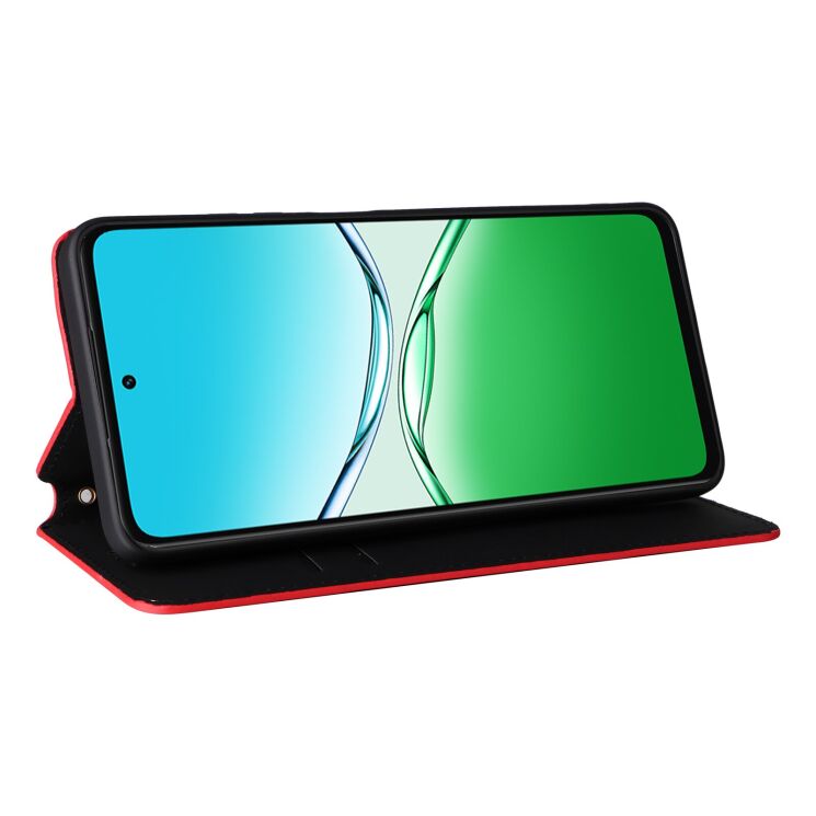 Чохол Deexe Rhombus Book для OPPO A5 - Red: фото 3 з 6