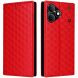 Чохол Deexe Rhombus Book для Realme Note 80 - Red (412403R). Фото 1 з 7