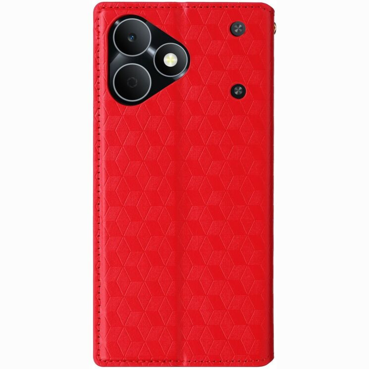 Чохол Deexe Rhombus Book для Realme Note 80 - Red (412403R) Чохол Deexe Rhombus Book для Realme Note 80 - Red: фото 7 з 7