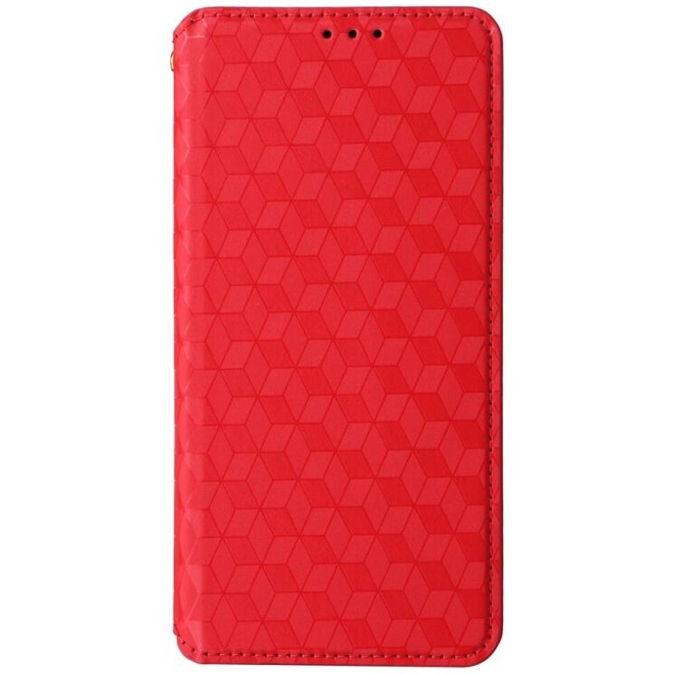 Чехол Deexe Rhombus Book для ZTE Blade A34 - Red: фото 5 из 9