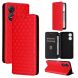 Чехол Deexe Rhombus Book для ZTE Blade A34 - Red (366143R). Фото 7 из 9