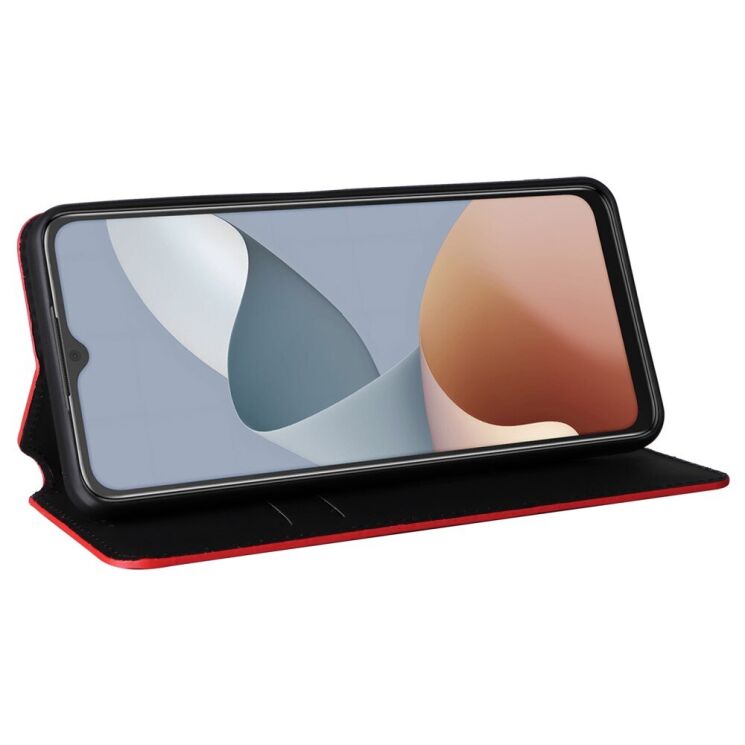 Чехол Deexe Rhombus Book для ZTE Blade A34 - Red: фото 3 из 9